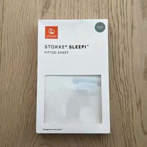 NWT Stokke sleepi fitted sheet white 23”x30”